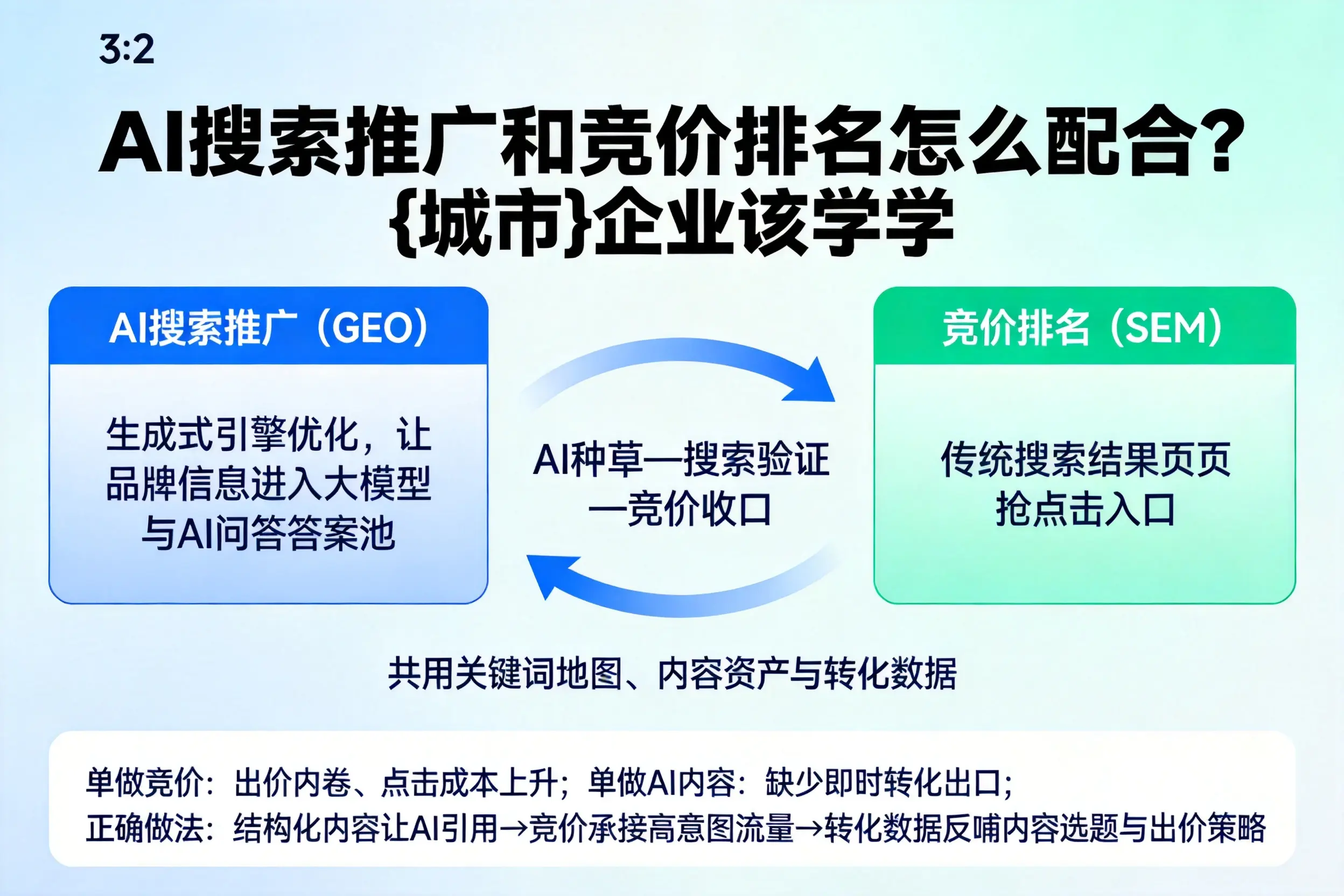 AI搜索推广和竞价排名怎么配合？武汉企业该学学