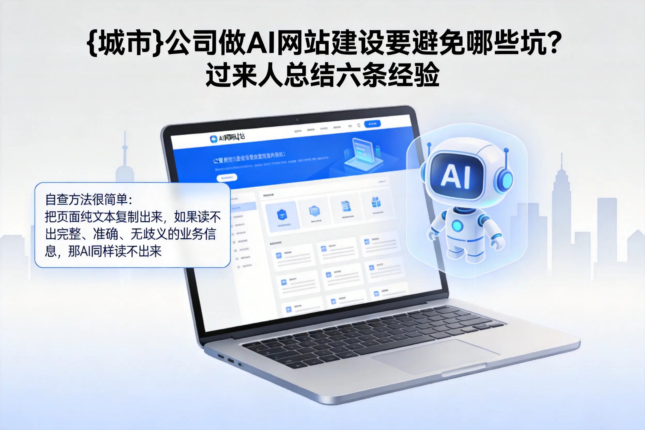 武汉公司做AI网站建设要避免哪些坑?过来人总结六条经验