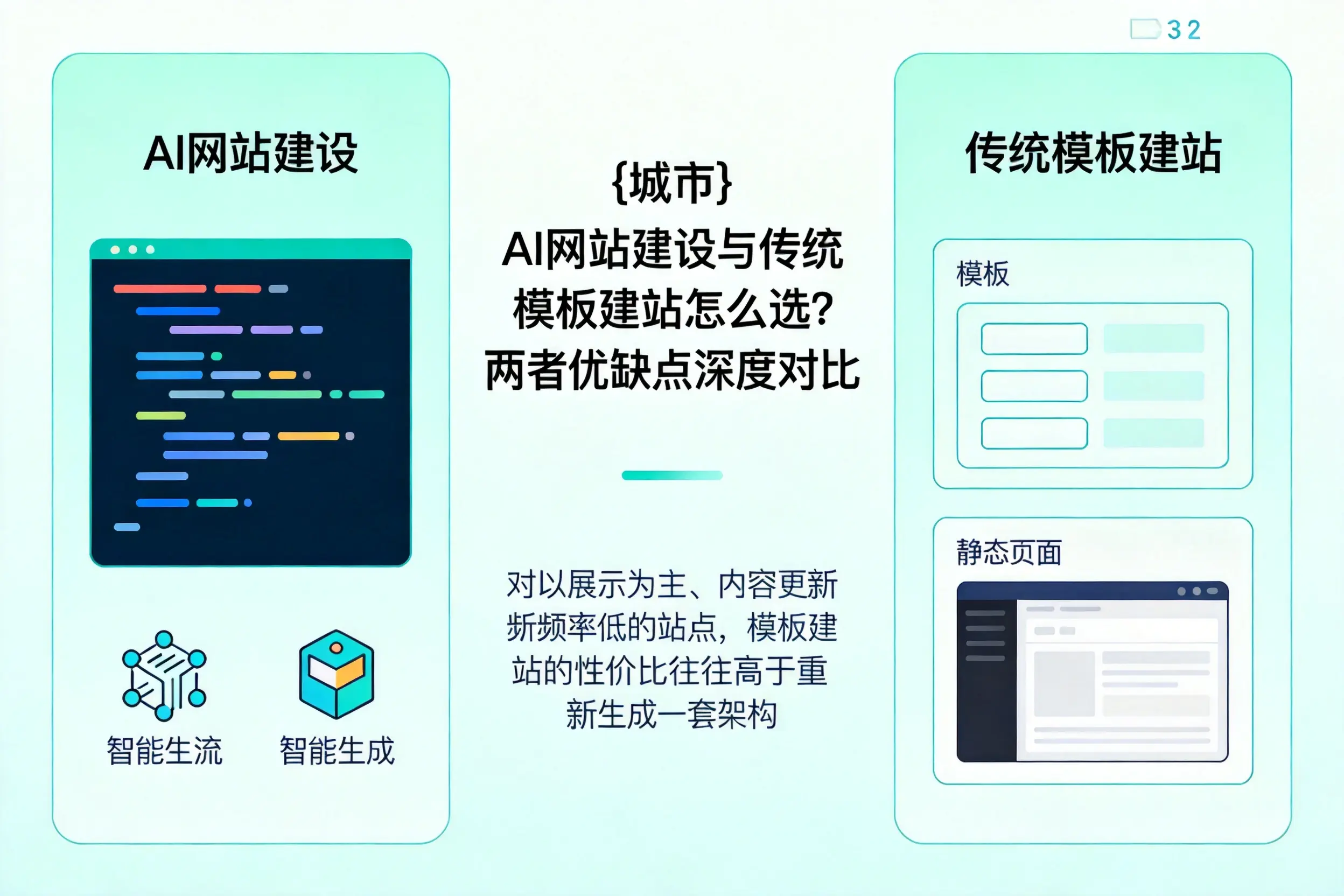 武汉AI网站建设与传统模板建站怎么选？两者优缺点深度对比