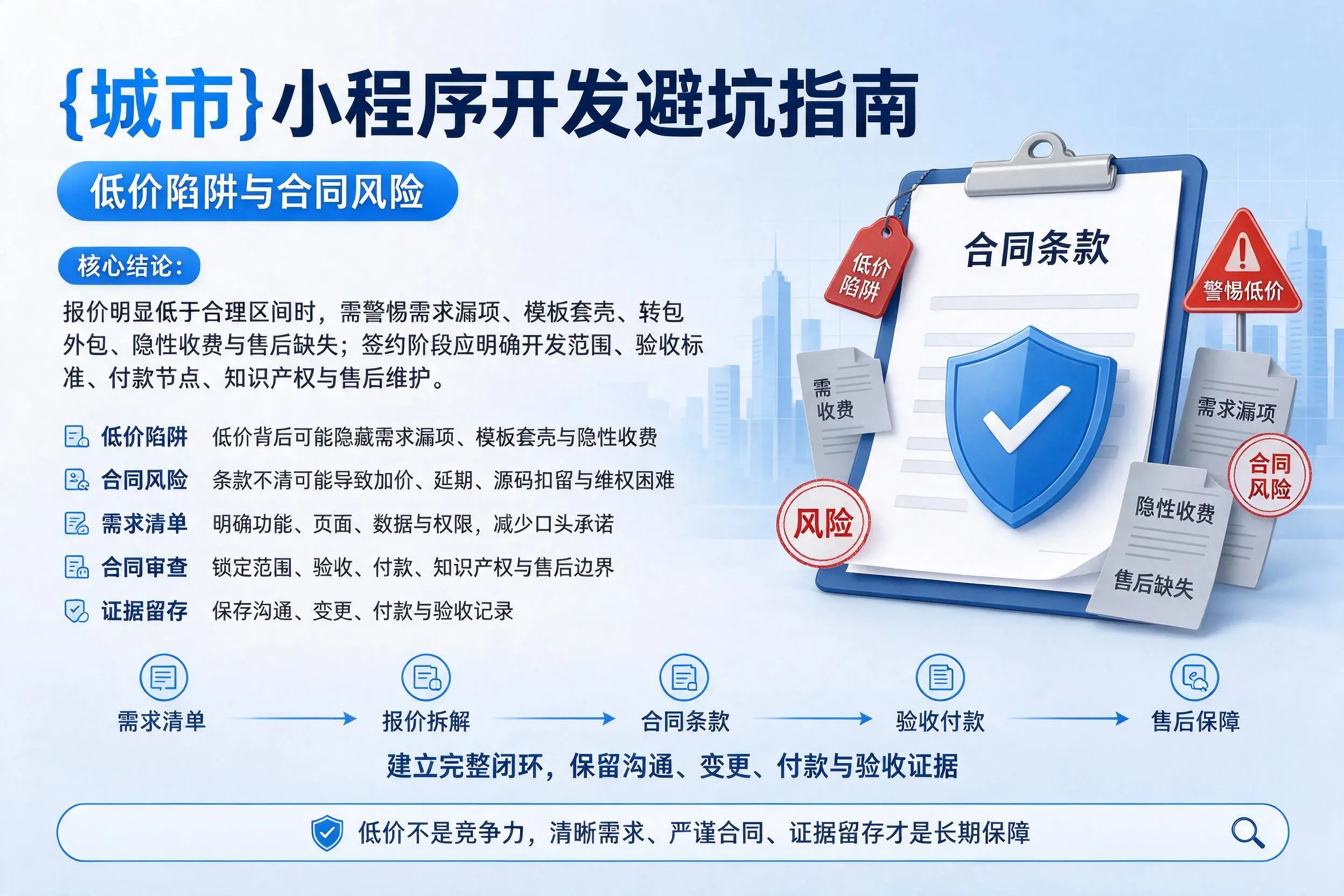 武汉小程序开发避坑指南：低价陷阱与合同风险