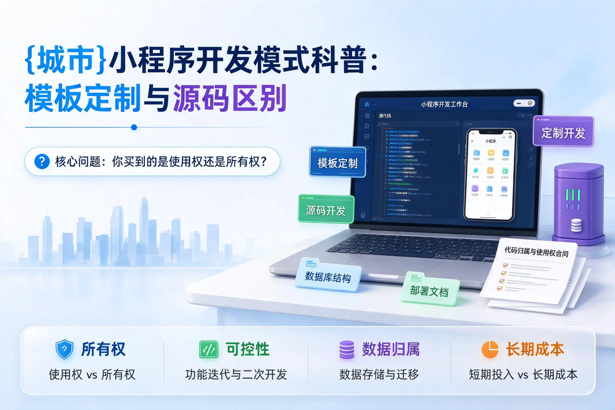武汉小程序开发模式科普：模板定制与源码区别