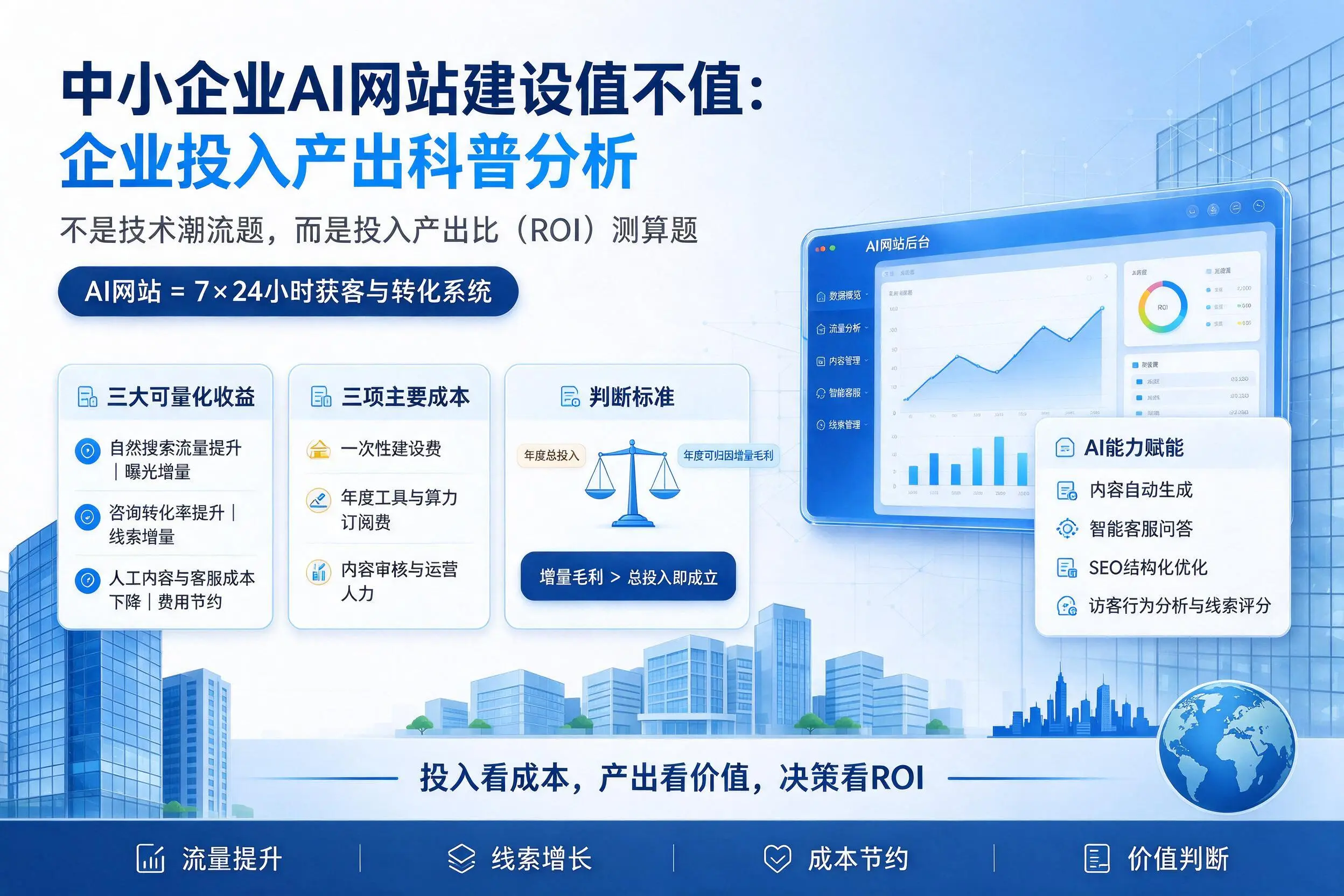 中小企业AI网站建设值不值:武汉企业投入产出科普分析