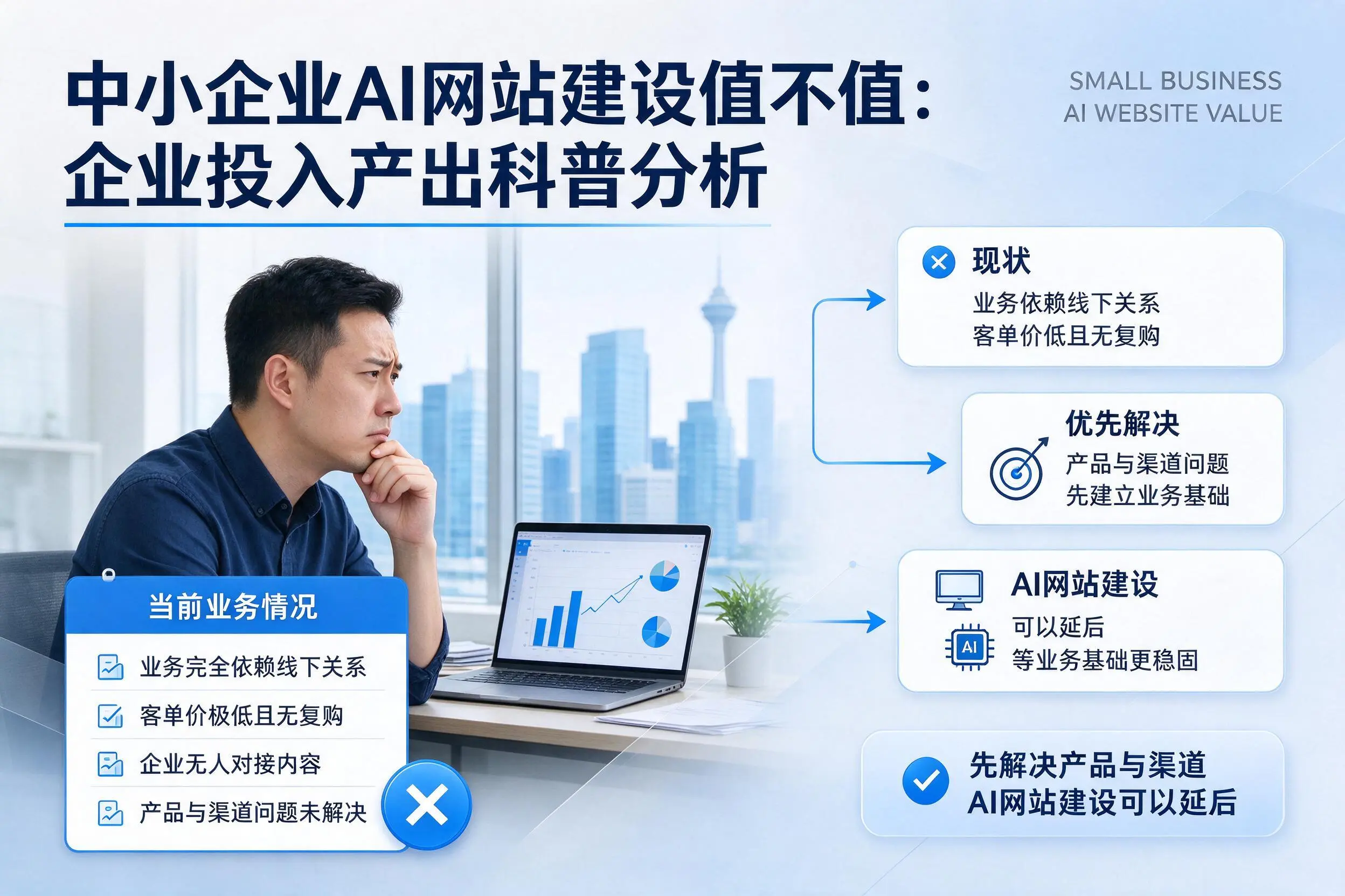 中小企业AI网站建设值不值:武汉企业投入产出科普分析