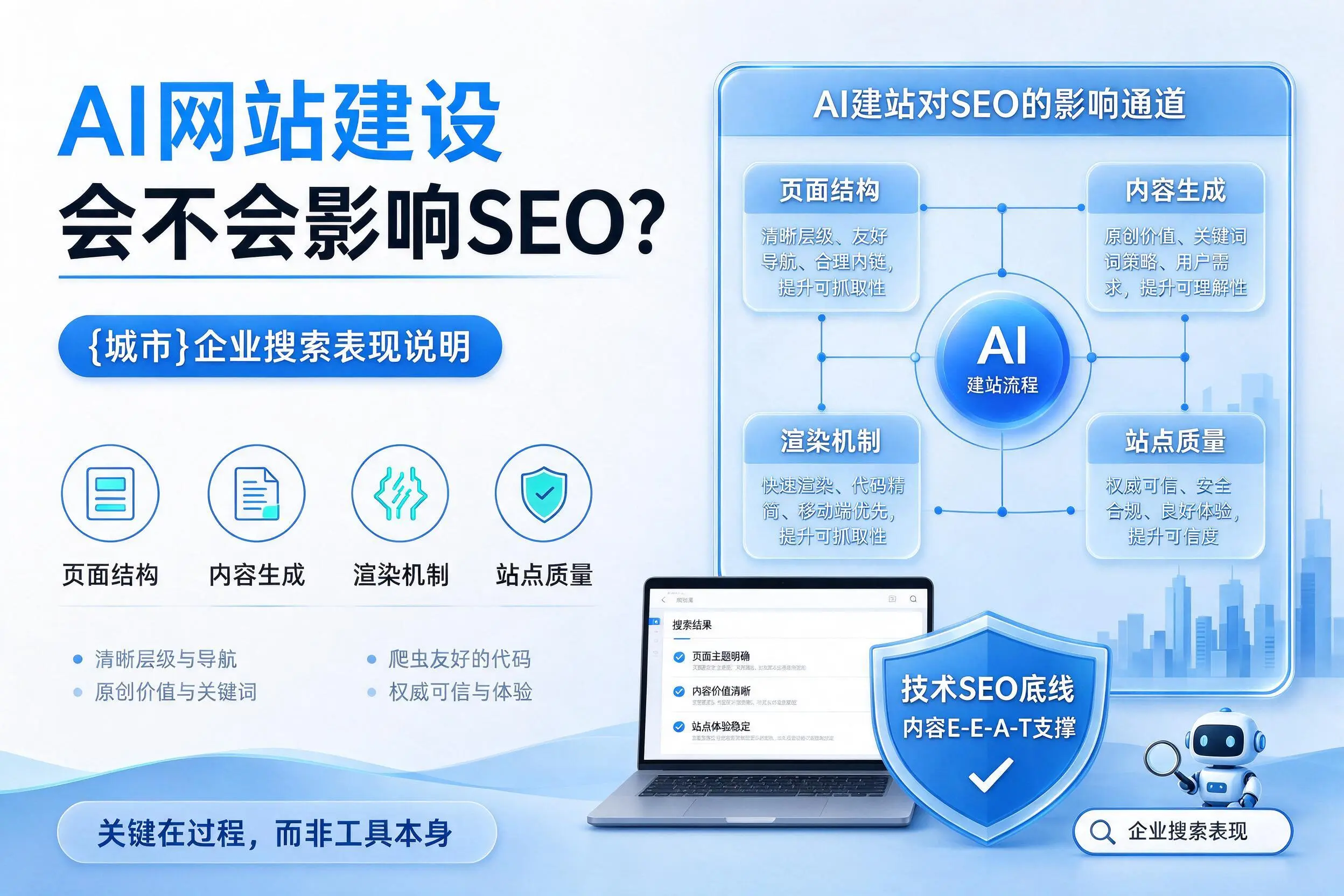 AI网站建设会不会影响SEO?武汉企业搜索表现说明