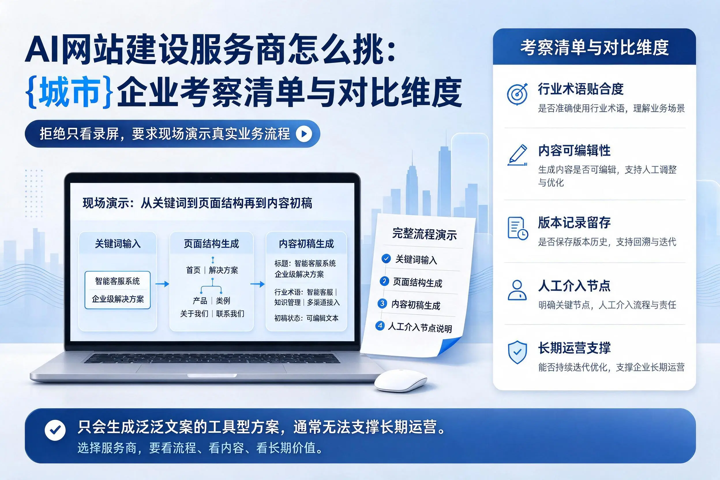 AI网站建设服务商怎么挑:武汉企业考察清单与对比维度