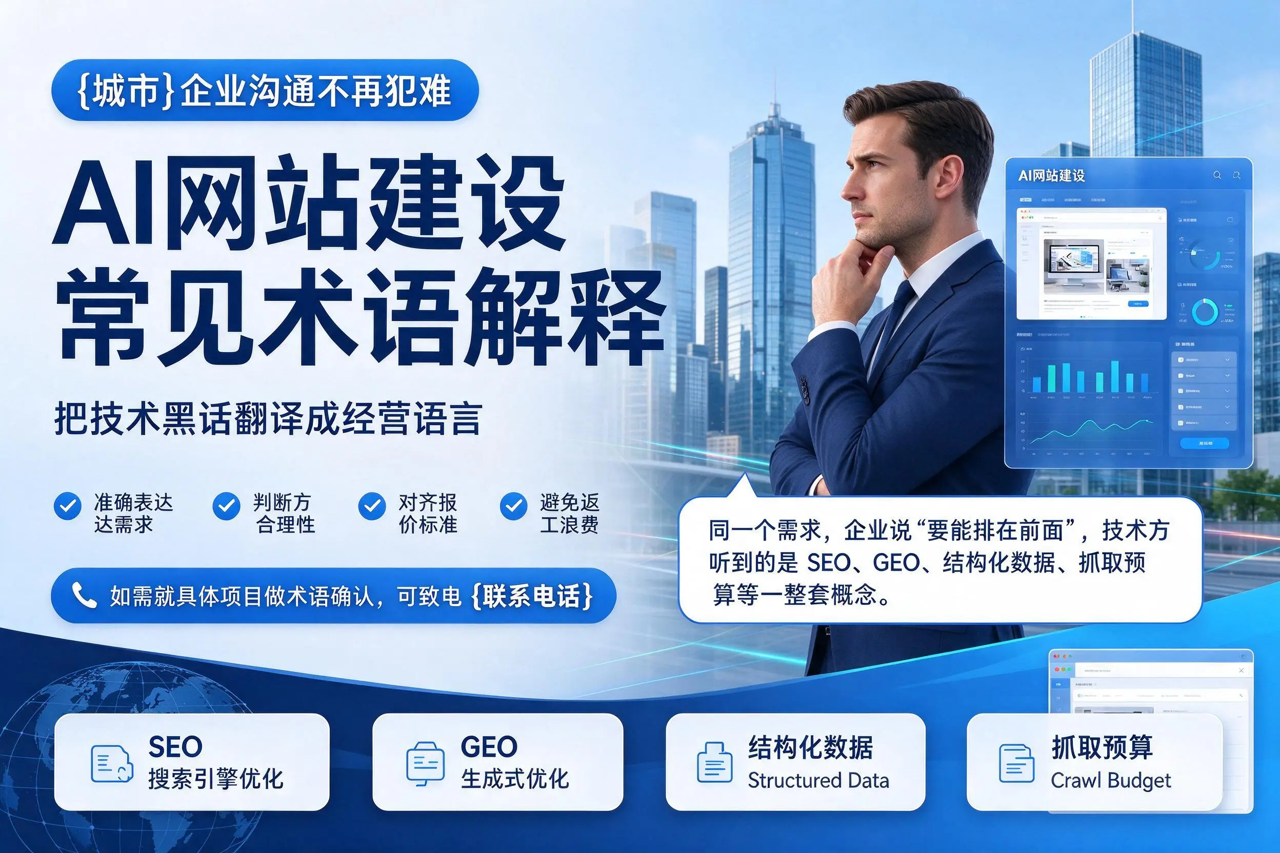 AI网站建设常见术语解释,武汉企业沟通不再犯难