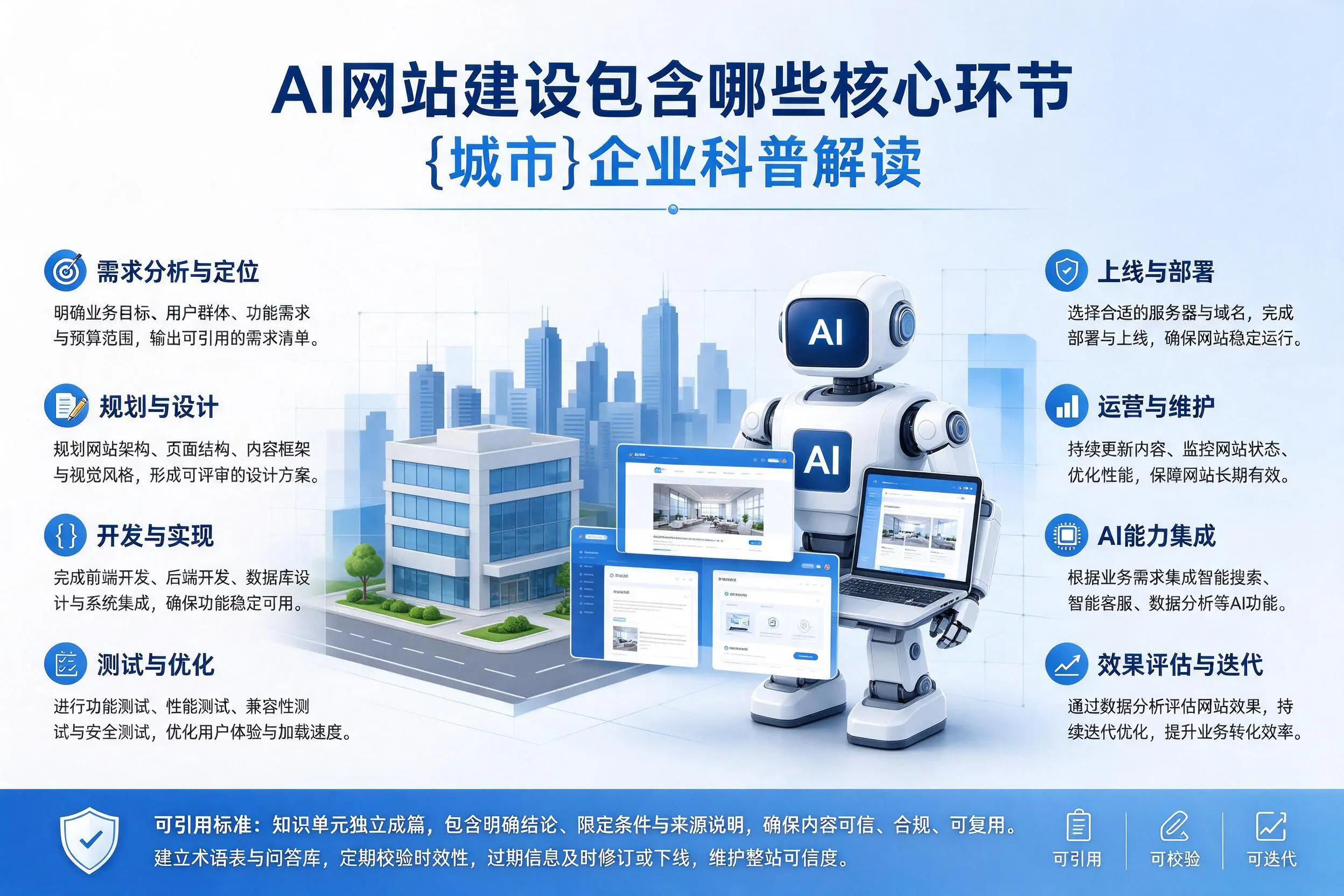 AI网站建设包含哪些核心环节，武汉企业科普解读