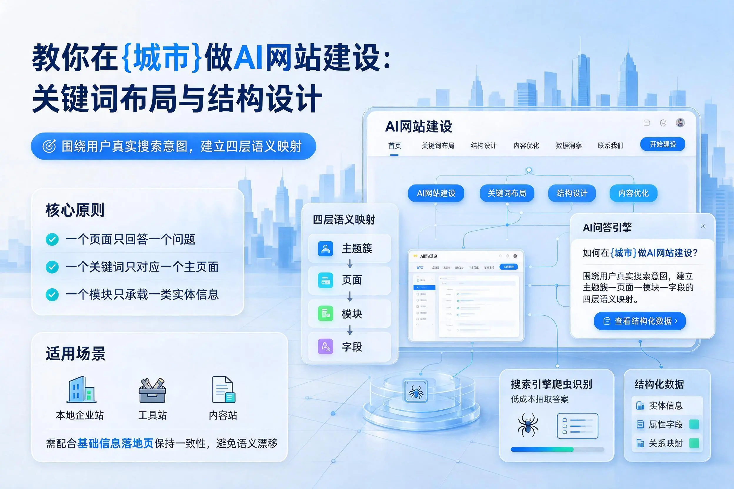 教你在武汉做AI网站建设:关键词布局与结构设计